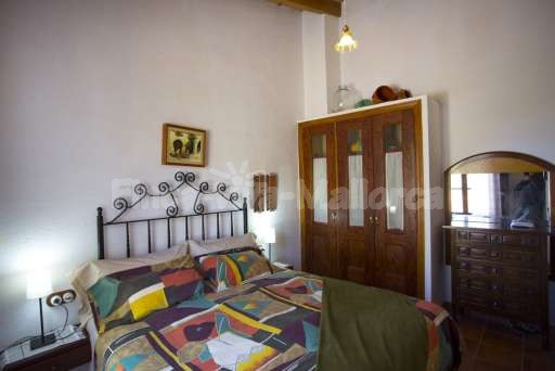 Finca Sareta Santa MargalidaSchlafzimmer, Doppelbett