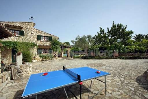 Finca Sergi Pollenca, Terrasse, Tischtennis, Haus