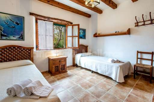 Finca Sergi Pollenca, Schlafzimmer, Einzelbett, Doppelzimmer