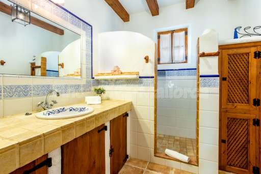 Finca Sergi Pollenca, Badezimmer, Dusche