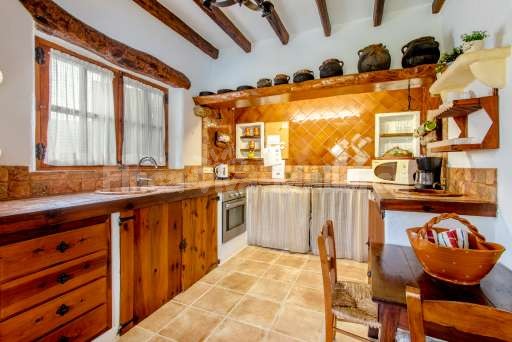 Finca Sergi Pollenca, Küche, Backofen, Esstisch
