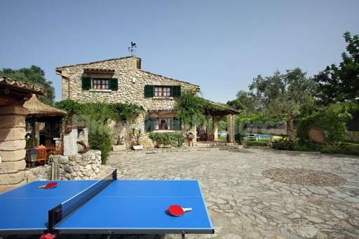 Finca Sergi Pollenca, Terrasse, Haus, Tischtennis
