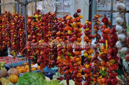 Markt Santanyi, getrockene Paprika