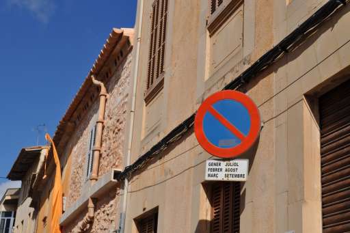 Parkverbotsschild Mallorca
