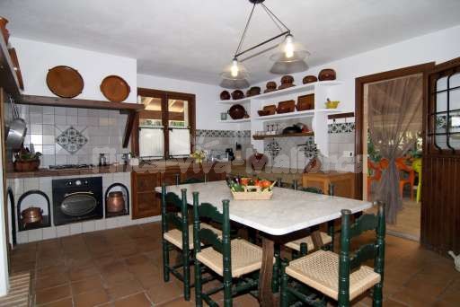 Finca Sabini Binisalem, Küche, Esszimmer, Esstisch