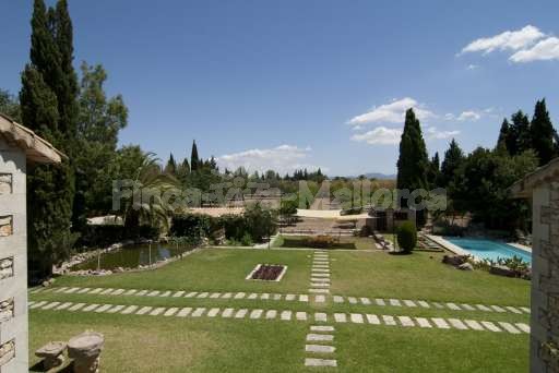 Finca Sabini Binisalem, Garten, Pool, Weitsicht, Naturteich