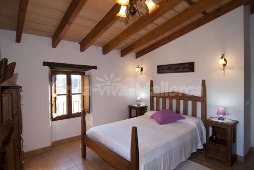 Finca Son Burguet, Schlafzimmer, Doppelbett
