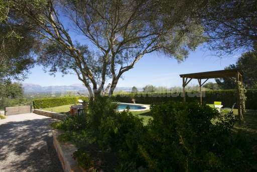 Finca Son Burguet, Garten, Pool, Ausblick