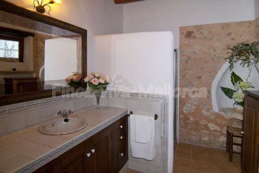 Finca Son Burguet, Badezimmer, Spiegel