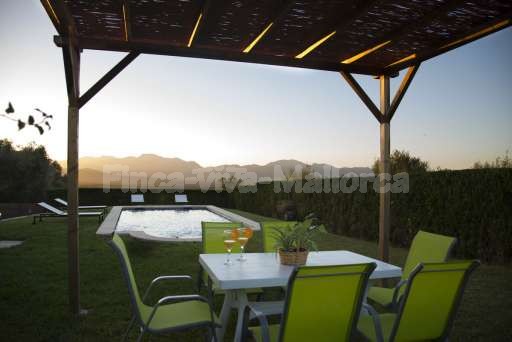 Finca Son Burguet, Essplatz, Pool, Ausblick