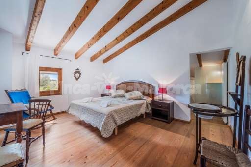 Villa Creveta Pollenca, Schlafzimmer, Schaukelstuhl, Doppelbett, Doppelzimmer