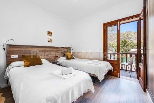 Villa Orell Cala San Vicente, Schlafzimmer, Einzelbett, Terrasse