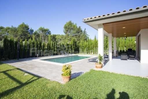 Villa Sontura Sa Pobla, Pool, Garten, überdachte Terrasse, Esstisch
